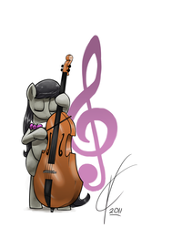 Size: 1600x2000 | Tagged: safe, artist:valcron, octavia melody, earth pony, pony, g4, cello, female, musical instrument, solo