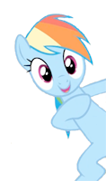 Size: 118x200 | Tagged: safe, rainbow dash, g4, lowres, simple background, solo, white background