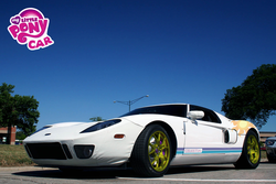 Size: 1280x857 | Tagged: safe, artist:shadowbolt240z, princess celestia, g4, car, ford, ford gt