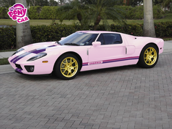 Size: 1024x768 | Tagged: safe, artist:shadowbolt240z, princess cadance, g4, car, ford, ford gt, irl, photo