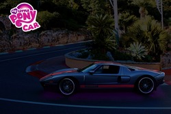 Size: 1280x853 | Tagged: safe, artist:shadowbolt240z, king sombra, g4, car, ford, ford gt, race track