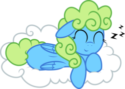 Size: 4547x3247 | Tagged: safe, artist:blueblitzie, oc, oc only, pegasus, pony, cloud, simple background, sleeping, solo, transparent background, vector, zzz