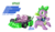 Size: 2008x1181 | Tagged: safe, artist:blue-paint-sea, spike, dragon, g4, kart stats, male, mario kart, parody, ponykart, simple background, solo, transparent background