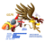 Size: 1969x1811 | Tagged: safe, artist:blue-paint-sea, gilda, griffon, g4, kart stats, mario kart, parody, ponykart