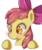 Size: 461x544 | Tagged: safe, artist:hua, apple bloom, earth pony, pony, g4, adorabloom, blushing, bust, cute, female, filly, foal, open mouth, portrait, simple background, solo, transparent background