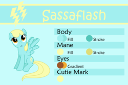 Size: 1500x1000 | Tagged: safe, artist:silvervectors, sassaflash, pony, g4, reference sheet, solo