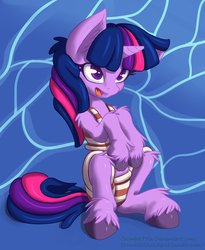 Size: 1953x2385 | Tagged: safe, artist:crombiettw, twilight sparkle, pony, unicorn, g4, bikini, clothes, female, fluffy, mare, solo, swimsuit, unicorn twilight, unshorn fetlocks