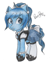 Size: 788x1013 | Tagged: safe, artist:bloodheartblade, oc, oc only, pony, unicorn, clothes, dress, gala dress, solo