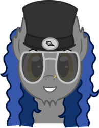 Size: 3622x4675 | Tagged: safe, artist:silverrainclouds, oc, oc only, hat, simple background, transparent background, vector