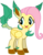 Size: 5000x6443 | Tagged: safe, artist:silverrainclouds, fluttershy, leafeon, g4, absurd resolution, costume, crossover, pokémon, simple background, transparent background, vector