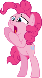 Size: 3070x5670 | Tagged: safe, artist:ambits, pinkie pie, earth pony, pony, g4, wonderbolts academy, .ai available, bipedal, female, reaction image, simple background, solo, transparent background, vector, why