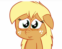 Size: 611x485 | Tagged: safe, artist:hotdiggedydemon, applejack, earth pony, pony, swag.mov, g4, jappleack, sad, unhapplejack