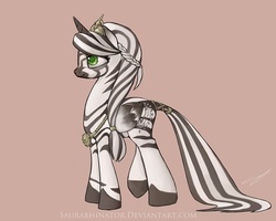 Size: 906x723 | Tagged: safe, artist:saurabhinator, oc, oc only, alicorn, pony, zebra, alicorn oc