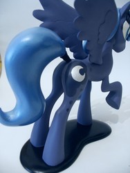 Size: 768x1024 | Tagged: safe, artist:groovebird, princess luna, pony, g4, butt, close-up, irl, moonbutt, plot, rear view, sculpture, solo, tail, tail wrap