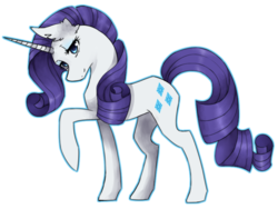 Size: 873x655 | Tagged: safe, artist:rapiditycharge, rarity, pony, unicorn, g4, female, horn, mare, simple background, solo, transparent background