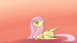 Size: 1920x1080 | Tagged: safe, artist:nos-talgia, fluttershy, pony, g4, female, solo, wallpaper