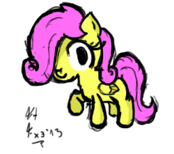 Size: 441x390 | Tagged: safe, artist:ftfxe, fluttershy, g4, filly, younger