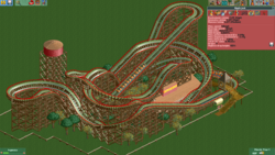 Size: 1280x720 | Tagged: safe, applejack, g4, barely pony related, no pony, roller coaster, rollercoaster tycoon
