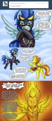 Size: 900x2071 | Tagged: safe, artist:pluckyninja, nightshade, spitfire, pegasus, pony, tumblr:sexy spitfire, g4, blood, bomber jacket, butt, duo, female, mare, plot, shadowbolts, stupid sexy spitfire, tumblr, wonderbolts