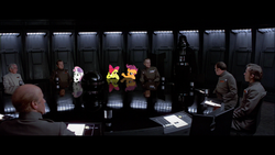 Size: 1024x576 | Tagged: safe, apple bloom, scootaloo, sweetie belle, g4, crossover, cutie mark crusaders, darth vader, galactic empire, grand moff, ponies in real life, star wars