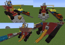 Size: 1203x838 | Tagged: safe, g4, the super speedy cider squeezy 6000, cider, game screencap, machine, minecraft, minecraft mod, mod, no pony, train