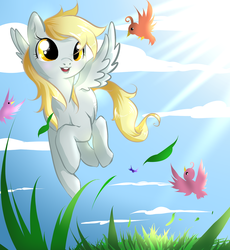 Size: 900x978 | Tagged: safe, artist:paikuu, derpy hooves, pegasus, pony, g4, female, mare, solo, underp