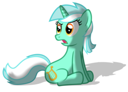 Size: 6302x4546 | Tagged: safe, artist:austiniousi, lyra heartstrings, pony, unicorn, g4, absurd resolution, female, mare, simple background, sitting, solo, transparent background