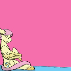 Size: 5000x5000 | Tagged: safe, artist:php37, fluttershy, pony, g4, absurd resolution, butterscotch, crying, rule 63, solo, swapped cutie marks, unshorn fetlocks