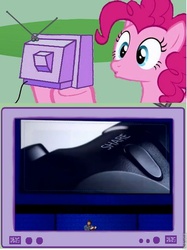 Size: 563x754 | Tagged: safe, pinkie pie, g4, exploitable meme, playstation, playstation 4, tv meme