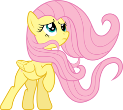 Size: 963x857 | Tagged: safe, artist:uxyd, fluttershy, pegasus, pony, g4, simple background, solo, svg, transparent background, vector, windswept mane