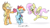 Size: 1191x670 | Tagged: safe, artist:scrimpeh, applejack, fluttershy, rainbow dash, earth pony, pegasus, pony, g4, bow, female, mare, simple background, transparent background, trio, trio female