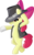 Size: 3122x5000 | Tagged: safe, artist:blackgryph0n, apple bloom, earth pony, pony, g4, bipedal, clothes, female, gloves, hat, michael jackson, simple background, solo, transparent background, vest