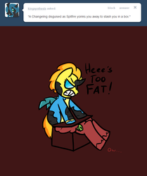 Size: 675x809 | Tagged: safe, artist:autonomous-zed, big macintosh, changeling, g4, ask, grimdark big mac, tumblr