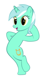 Size: 1300x2030 | Tagged: safe, artist:thecoltalition, lyra heartstrings, pony, unicorn, g4, bipedal, open mouth, pose, simple background, solo, transparent background, vector