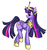 Size: 619x656 | Tagged: safe, artist:theluckyangel, twilight sparkle, alicorn, pony, g4, elements of harmony, female, mare, solo, twilight sparkle (alicorn)