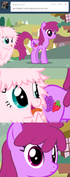 Size: 650x1625 | Tagged: safe, artist:mixermike622, berry punch, berryshine, oc, oc:fluffle puff, tumblr:ask fluffle puff, g4, comic, fluffy, this will end in court