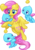 Size: 431x613 | Tagged: safe, artist:bedupolker, fluttershy, chao, g4, crossover, cute, simple background, sonic the hedgehog (series), transparent background