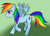 Size: 1456x1042 | Tagged: safe, artist:shizuka111, rainbow dash, pegasus, pony, g4, female, mare, signature, solo