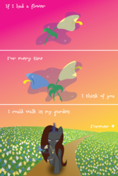 Size: 2400x3600 | Tagged: safe, artist:always-a-keepsake, oc, oc only, alicorn, pony, alicorn oc, blushing, flower