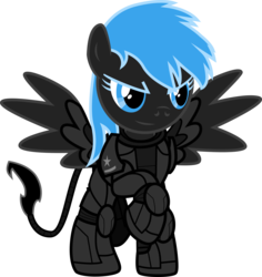 Size: 4083x4317 | Tagged: safe, artist:turbo740, oc, oc only, oc:blackout, pegasus, pony, fallout equestria, absurd resolution, blackout, enclave, grand pegasus enclave, simple background, solo, transparent background, vector