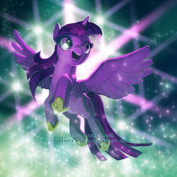 Size: 750x750 | Tagged: safe, artist:crowbartk-hullo, twilight sparkle, alicorn, pony, g4, female, mare, twilight sparkle (alicorn)