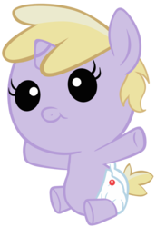 Size: 1000x1452 | Tagged: safe, artist:cool77778, dinky hooves, pony, g4, baby, baby dinky hooves, baby pony, cute, diaper, dinkabetes, foal, simple background, transparent background, vector