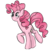 Size: 1000x1000 | Tagged: safe, artist:thespengineer, pinkie pie, earth pony, pony, g4, female, raised hoof, raised leg, simple background, smiling, solo, transparent background