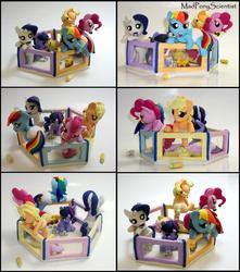 Size: 5400x6120 | Tagged: safe, artist:madponyscientist, applejack, fluttershy, pinkie pie, rainbow dash, rarity, twilight sparkle, pony, g4, absurd resolution, babity, baby, baby dash, baby pie, baby pony, babyjack, babylight sparkle, babyshy, filly, foal, mane six