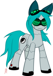 Size: 643x918 | Tagged: dead source, safe, artist:dmkamikazee, artist:sunbusting, oc, oc only, oc:cloudsmasher, robot, simple background, solo, transparent background, vector