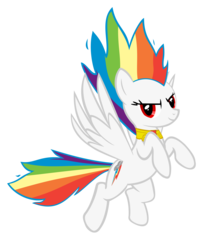 Size: 3000x3600 | Tagged: safe, artist:geonine, rainbow dash, pegasus, pony, g4, element of loyalty, simple background, solo, super form, super rainbow dash, transparent background, vector