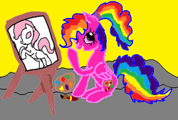 Size: 826x554 | Tagged: safe, artist:cynder45667, oc, oc only, pegasus, pony, painting