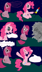 Size: 968x1629 | Tagged: safe, artist:cynder45667, pinkie pie, g4, comic, fireworks, pinkamena diane pie, rocket