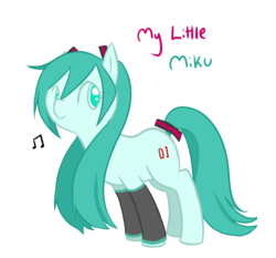 Size: 2369x2208 | Tagged: safe, artist:kirscheander, hatsune miku, ponified, vocaloid