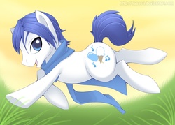 Size: 1000x714 | Tagged: safe, artist:nyaasu, crossover, kaito, male, ponified, stallion, vocaloid